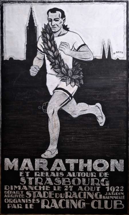 A. Beck - Marathon et relais autour de Strasbourg 1922