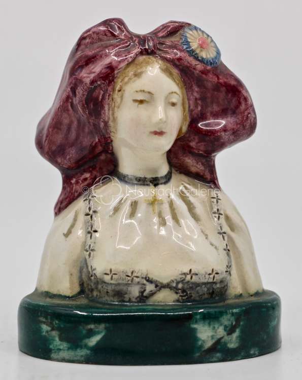 Anonyme Fin XIXe siècle  - Buste de jeune alsacienne