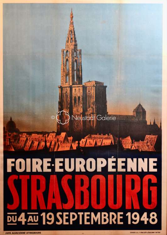 Anonyme XXe siècle - Foire européenne Strasbourg 1948