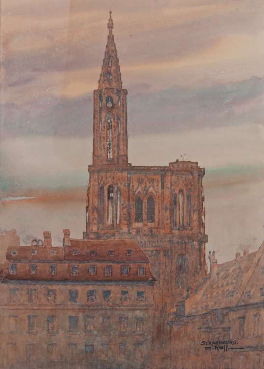 Gustave Krafft - La cathédrale de Strasbourg