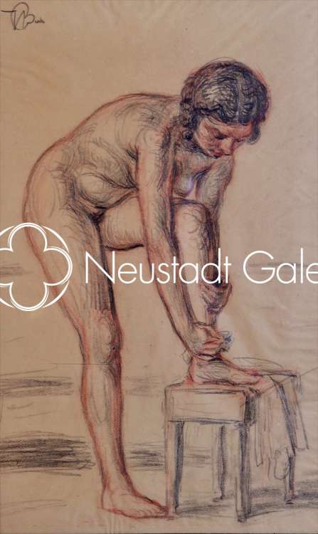 Henri Beecke - Femme nue sortant du bain