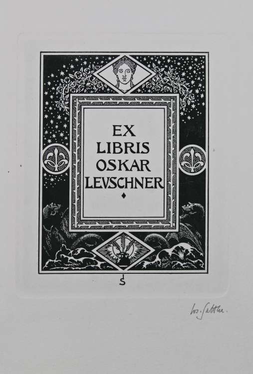 Joseph Sattler - EX LIBRIS Oskar Leuschner