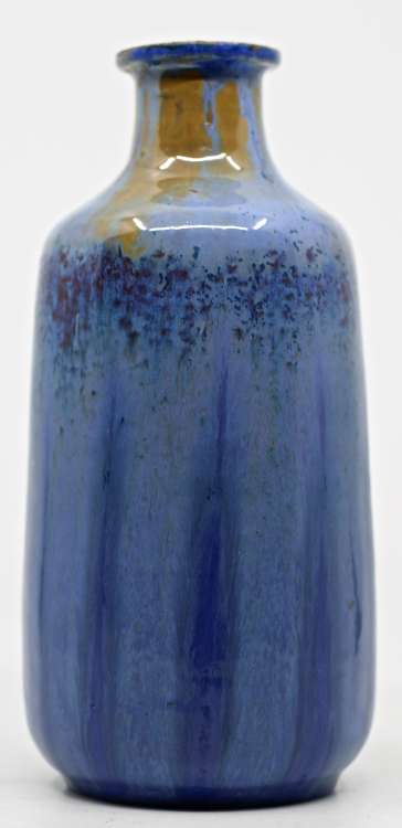 Léon Elchinger - Vase à coulures bleues