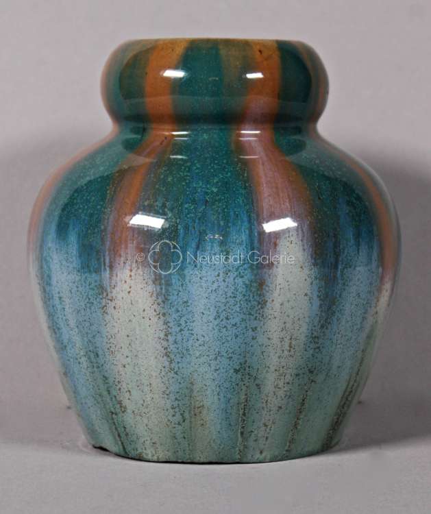 Léon Elchinger - Vase à décor de coulures