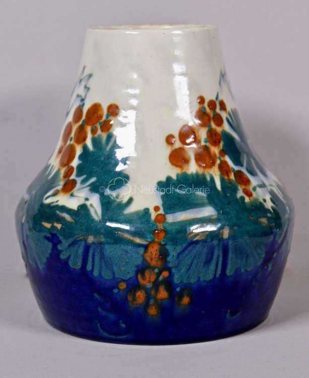 Léon Elchinger - Vase à décor de pampre de vigne