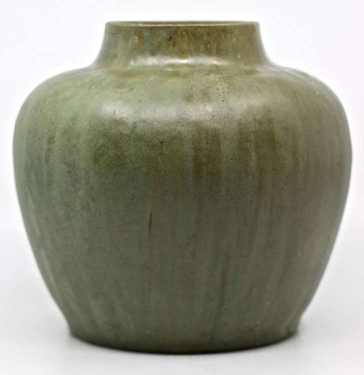 Léon Elchinger - Vase à dégradés de vert