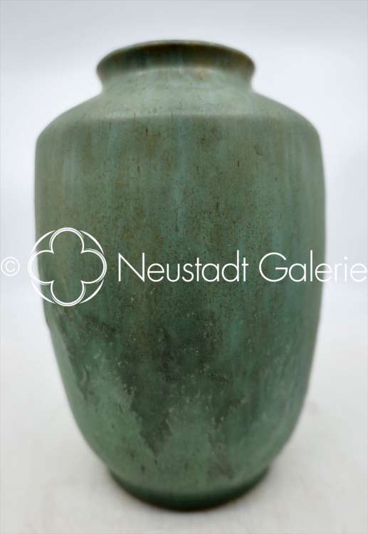 Léon Elchinger - Vase dégradés de vert