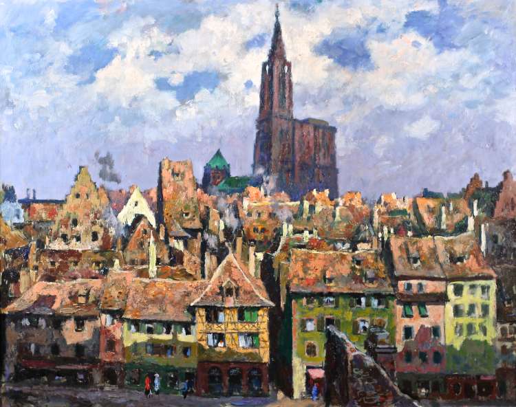 Luc Hueber - Cathédrale et toits de Strasbourg