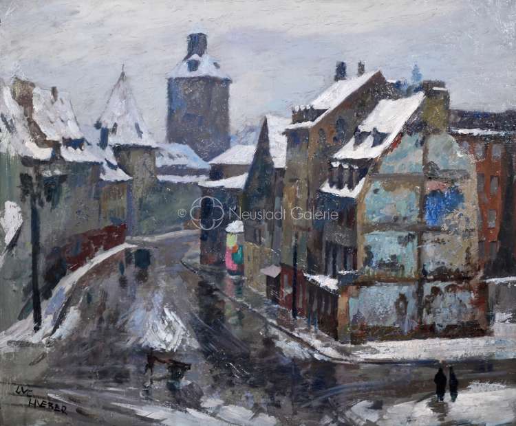 Luc Hueber - La rue d or à Strasbourg en hiver