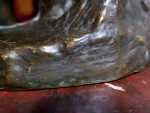 Alfred BOUCHER (1850 - 1934) Diane surprise bronze Hauteur : 47cm (détail). Alfred Boucher