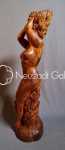 Alfred PAULI Daphné bois sculpté - hauteur 77cm. Alfred Pauli