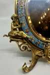 Alphonse Giroux Miroir de table en cloisonné aux putti bronze et émaux cloisonnés - époque XIXe siècle (détail). Alphonse Giroux