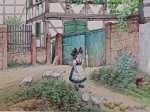 Auguste Herbst Vieille maison alsacienne à Wolfisheim (détail). Auguste Herbst