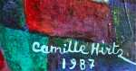 Camille HIRTZ Paysage intérieur - détail datation et signature. Camille Hirtz