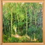 Charles-Gustave Stoskopf Sous-bois Huile sur panneau (avec son cadre). Charles-Gustave Stoskopf