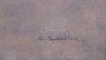 Charles SPINDLER Alsacienne dans un rue d un village (détail signature). Charles Spindler