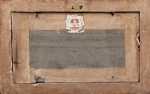Charles SPINDLER Clocher en Alsace Marqueterie (verso). Charles Spindler