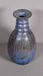 Elchinger / Garillon : vase à col quadrilobe et coulures bleues. Ernest Jean Xavier Elchinger
