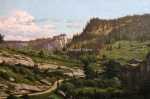 Emile ISENBART Paysage du Doubs Huile sur toile, 70,5x104cm (détail). Emile Isenbart
