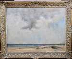 Emile Schneider La plage Huile sur toile, 66x85cm - 1920 (avec son cadre). Émile Schneider