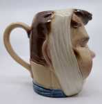 Faïencerie de Sarreguemines - Pichet anthropomorphe - Cruche Bandeau (n°3321) - mars 1904. Faïencerie de Sarreguemines