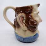 Faïencerie de Sarreguemines - Pichet anthropomorphe - Cruche John Bull (n°3257) - vers 1920 et 1940. Faïencerie de Sarreguemines