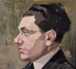 Frédéric FIEBIG Portrait d homme de profil (détail). Frederic Fiebig