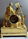 Grande pendule Empire Orphée charmant les animaux Bronze doré - vers 1805 / 1808.