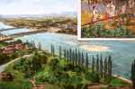 Henri Ganier Tanconville L Alsace et les environs de Strasbourg Huile sur toile (détail). Henri Ganier-Tanconville
