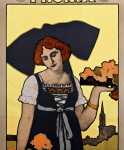 Henry Niestlé - Affiche Sander und Heldt - Marke Phönix (Alsacienne - Strasbourg) - (détail). Henry Niestlé