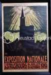 Jacques GACHOT Exposition nationale à Strasbourg 1919 Affiche, 88x60,5cm) (avec son cadre). Jacques Gachot