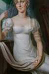 Jean Henri CLESS (1774-1812) Femme dans un intérieur - 1810 (détail du tableau). Jean Henri Cless