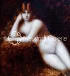 Jean-Jacques HENNER Solitude Huile sur toile, 55x46cm, vers 1886 (détail). Jean-Jacques Henner