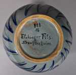 Léon ELCHINGER Vase de forme boule à décor stylisé  (marque-. Léon Elchinger