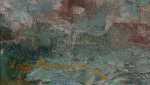 Léon Hornecker Paysage du Ried (détail signature). Léon Hornecker