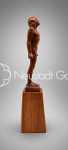 Louis HESSELBARTH (1893 - 1976) Homme nu debout bois sculpté, hauteur 21,5cm. Louis Hesselbarth