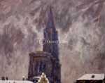 Luc HUEBER Strasbourg et la cathédrale sous la neige HSI (détail). Luc Hueber