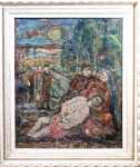 Lucien BINAEPFEL Scène religieuse Huile sur toile, 65x54cm (avec son cadre). Lucien Binaepfel