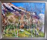 Lucien HAFFEN Chamonix - Début du printemps dans le massif du Mont Blanc huile sur toile, 50x61cm - 1967 (avec son cadre). Lucien Haffen