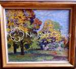 Lucien HAFFEN Paysage automnale huile sur toile, 54x65cm - 1918 (avec son cadre). Lucien Haffen