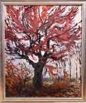 Lucien Haffen Paysage d automne Huile sur toile (avec son cadre). Lucien Haffen