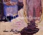 Lucien HAFFEN Souk à Constantine (Algérie) Huile sur toile, 61x50,5cm - 1920 (détail signature). Lucien Haffen