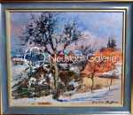 Lucien HAFFEN Vue de Belmont en hiver huile sur toile, 54x65cm (avec son cadre). Lucien Haffen