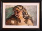 Lucien WEIL Jeune femme (avec son cadre). Lucien Weil