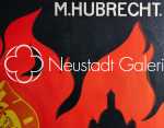 Martin HUBRECHT Feuerwehrtag 22 - 23 - 24 August Schlettstadt Affiche originale, 160x79cm (à vue) - détail. Martin Hubrecht