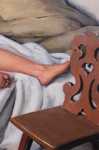 Maurice Ehlinger Femme nue allongée à la chaise alsacienne (détail). Maurice Ehlinger