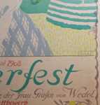 Paul BRAUNAGEL & Henri BEECKE Sommerfest 1908 Affiche lithographie (détail signature). Paul Braunagel