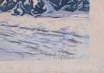 Paul LESCHHORN Forêt en hiver estampe (titre en bas à droite). Paul Leschhorn
