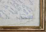 Paul Leschhorn Journée d hiver bois (gravure) - détail signature. Paul Leschhorn