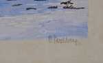 Paul Leschhorn Paysage de neige (détail). Paul Leschhorn